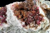 Roselite Crystal Cluster on Dolomite - Morocco #159413-1